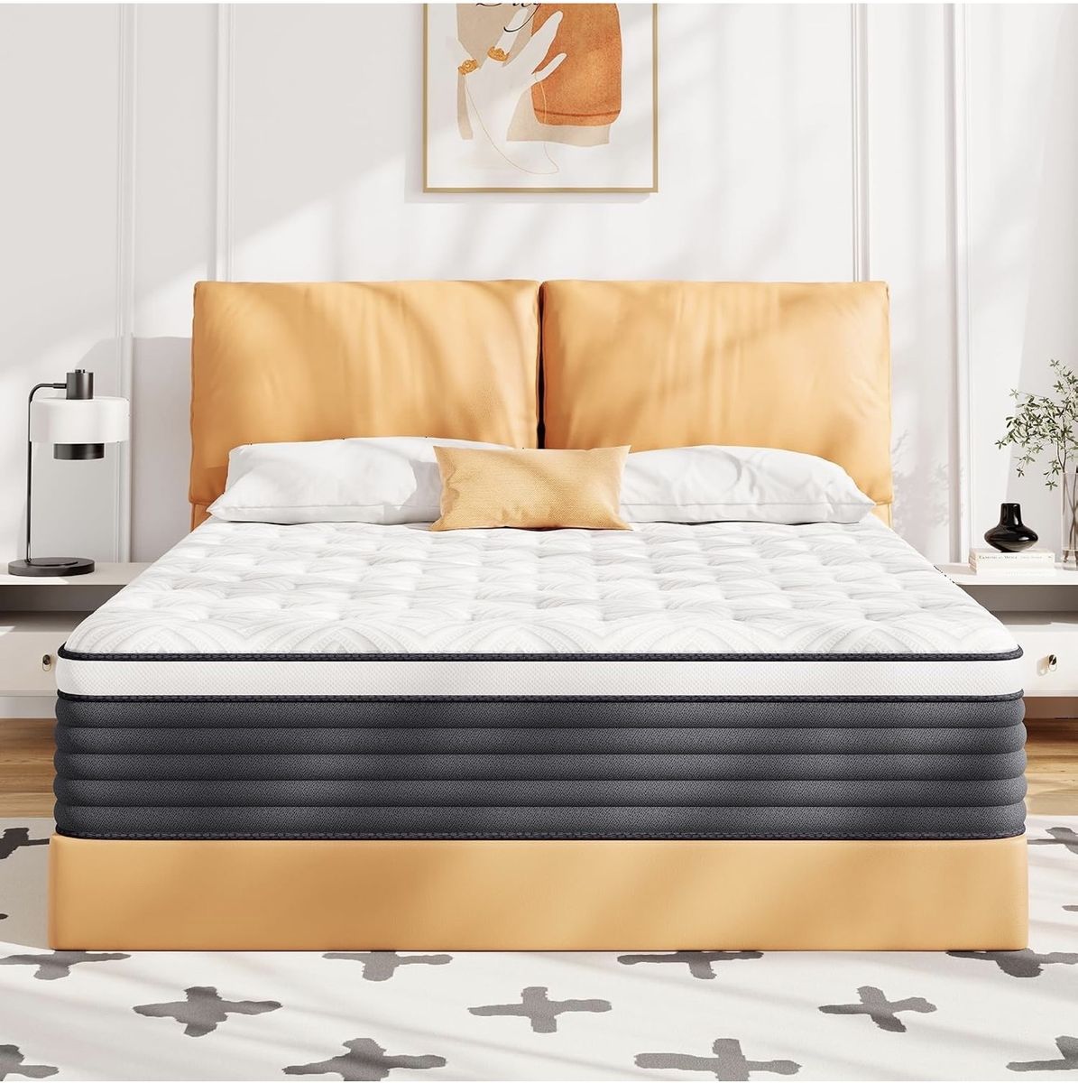 COOLMI king size Hybrid Mattress, Memory Foam brand new still in box