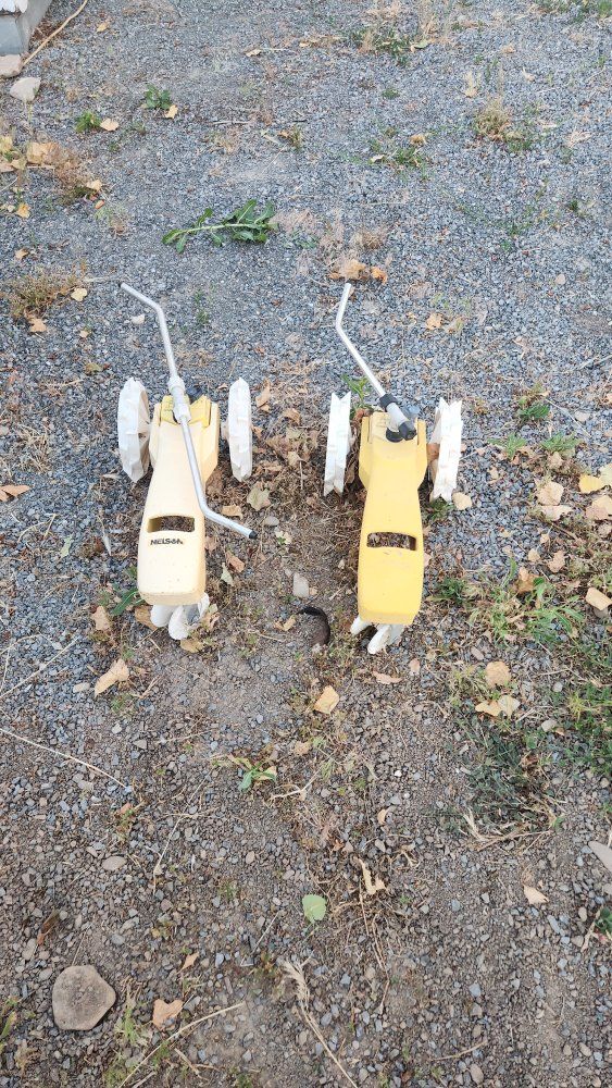 Pair of Nelson Traveling Sprinklers - Reliable Lawn and Garden Watering Solution