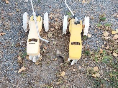 Pair of Nelson Traveling Sprinklers - Reliable Lawn and Garden Watering Solution