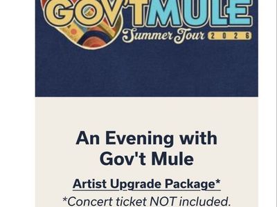 Gov't Mule ticket - Aug 20, 2026 at Red Butte Garden