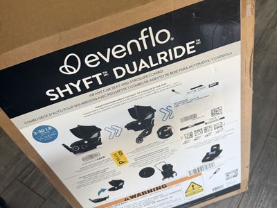 Evenflo Shyft DualRide Infant Car Seat & Stroller Combo - New in Box