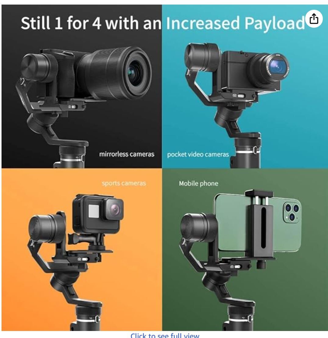 New never used - FeiyuTech G6 Max 3-Axis Camera Gimbal Stabilizer