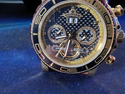 Pionier handmade German watch automatic with 20 jewels have extra leather band