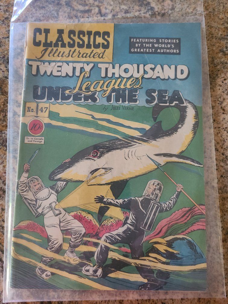 Classics Illustrated No. 47 Twenty Thousand Leagues Under the Sea Comic