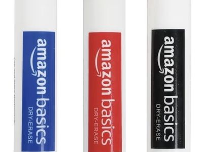 100 NEW Amazon Basics Dry Erase Marker 3-Packs (300 markers total) — bulk lot