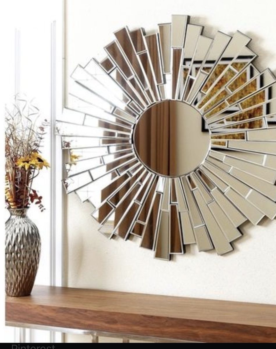 Stunning Sunburst Mosaic Accent Wall Mirror - Z Galleries