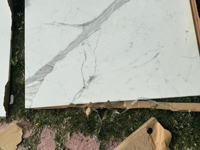 StonePeak Statuarietto POL. 47.4x47.4" 1st Choice Porcelain Tile - White/Gray Marble Look (8mm)