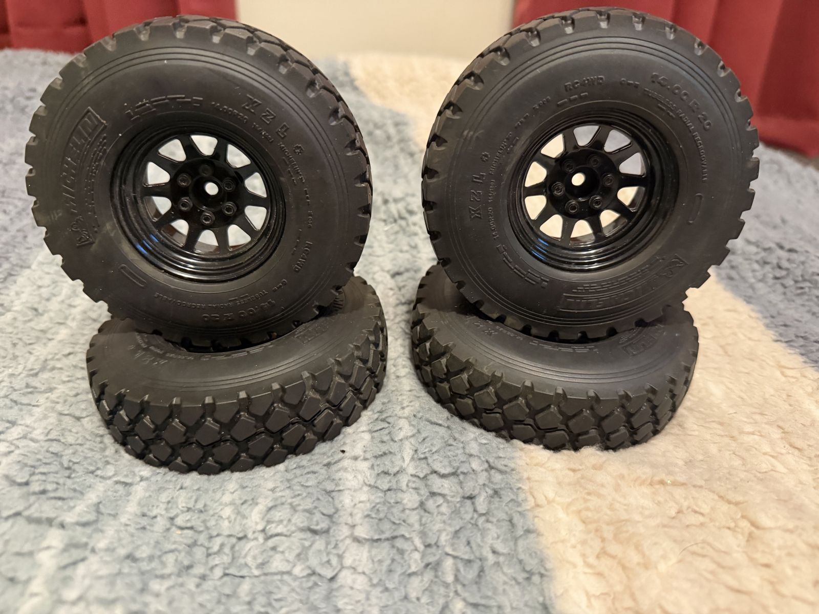 RC4WD Michelin XZL 1.9 RC Truck Tires & Wheels (4-Pack) $40