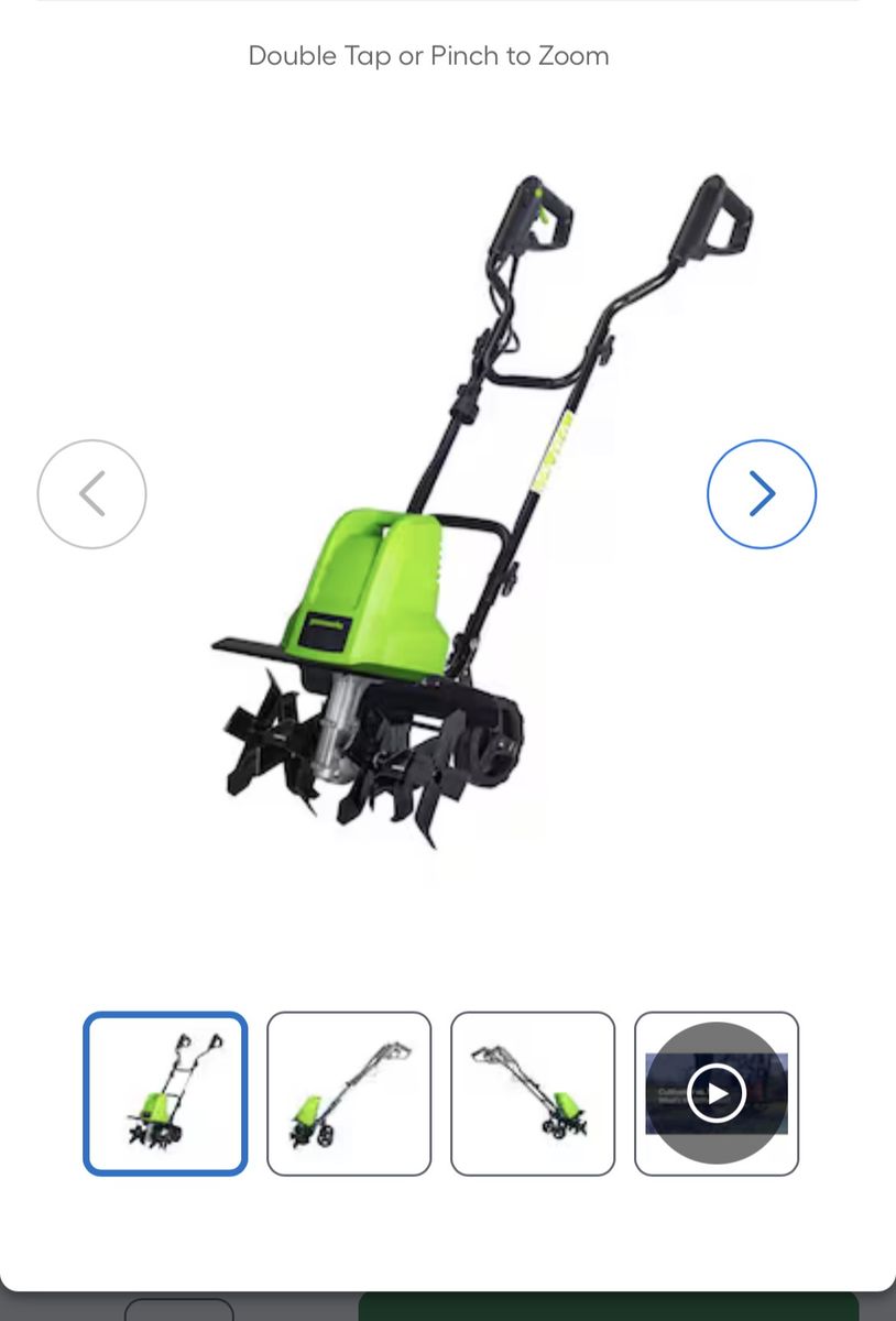 Brand new green works electric cultivator/tiller