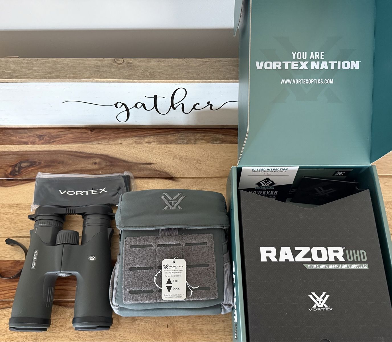 Vortex Razor UHD 10x42 + Tricer NS3