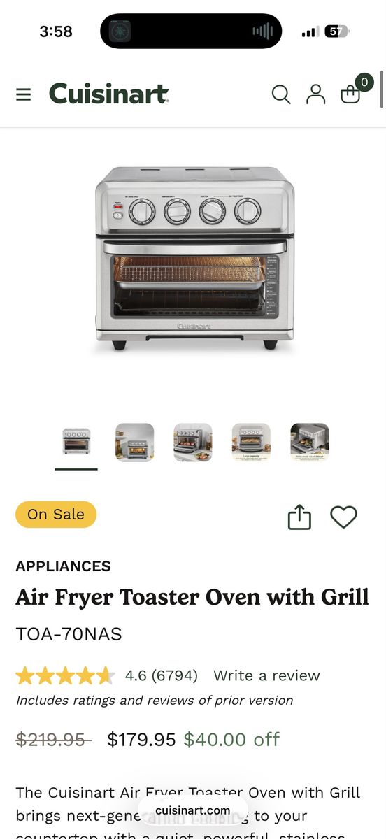 Air Fryer Toaster Oven with Grill