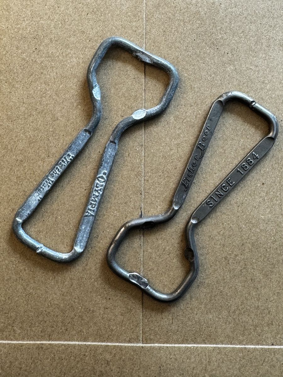 Vintage FISHER BEER Since 1884 Metal Bottle Opener