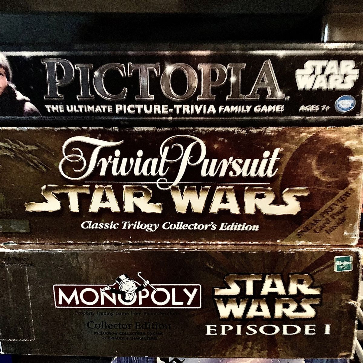 Star Wars board games 10$ each including Monopoly Star Wars Episode 1 Collectors Edition