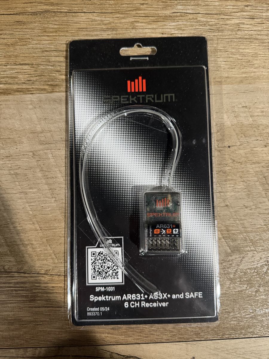 Spektrum ar631 6 channel As3x/safe receiver