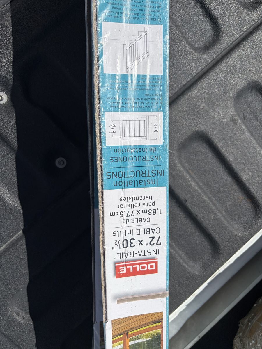 NEW Brand New DOLLE Insta-Rail 42" Vertical Cable Railing Kits (10 Available)