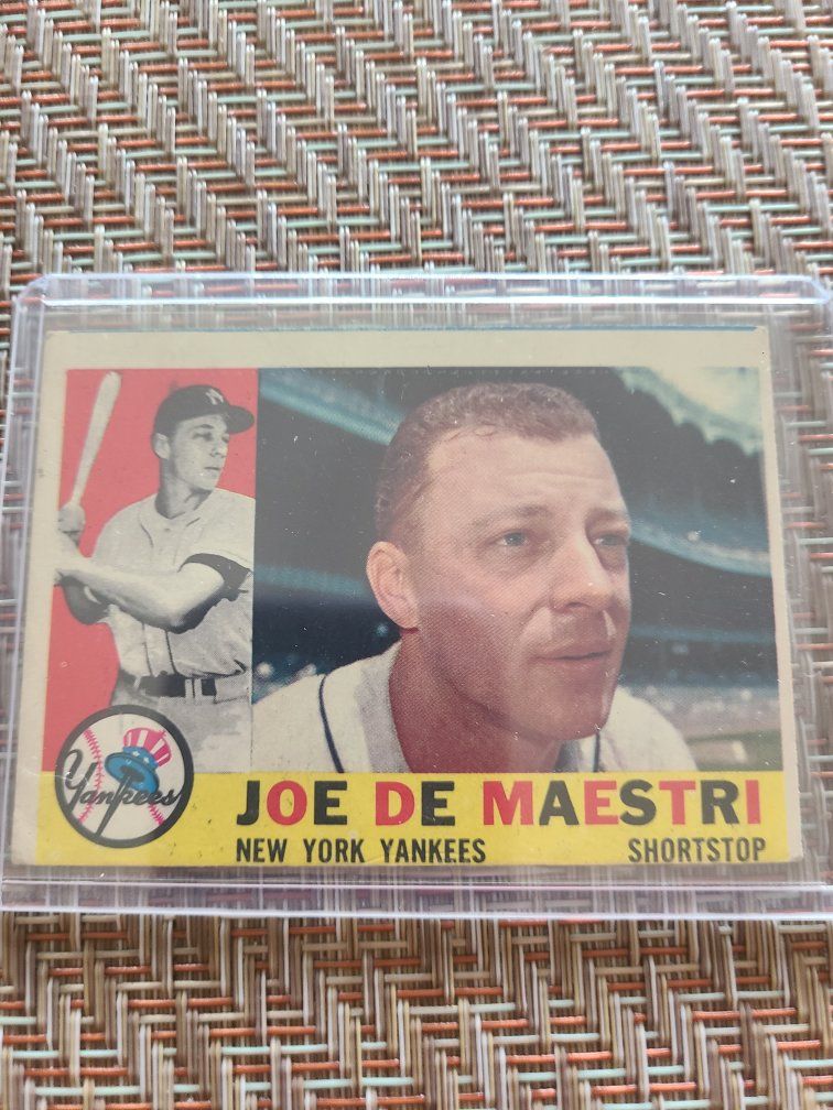 1960 Topps Joe De Maetri Baseball Card #358 New York Yankees Shortstop - Vintage MLB