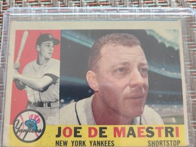 1960 Topps Joe De Maetri Baseball Card #358 New York Yankees Shortstop - Vintage MLB