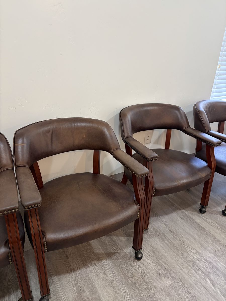 Nice leather chairs