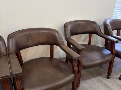 Nice leather chairs