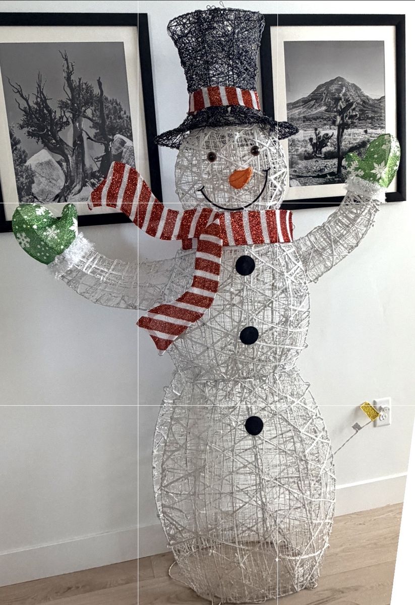 6 Foot Led Twinkling Snowman-Christmas Decor