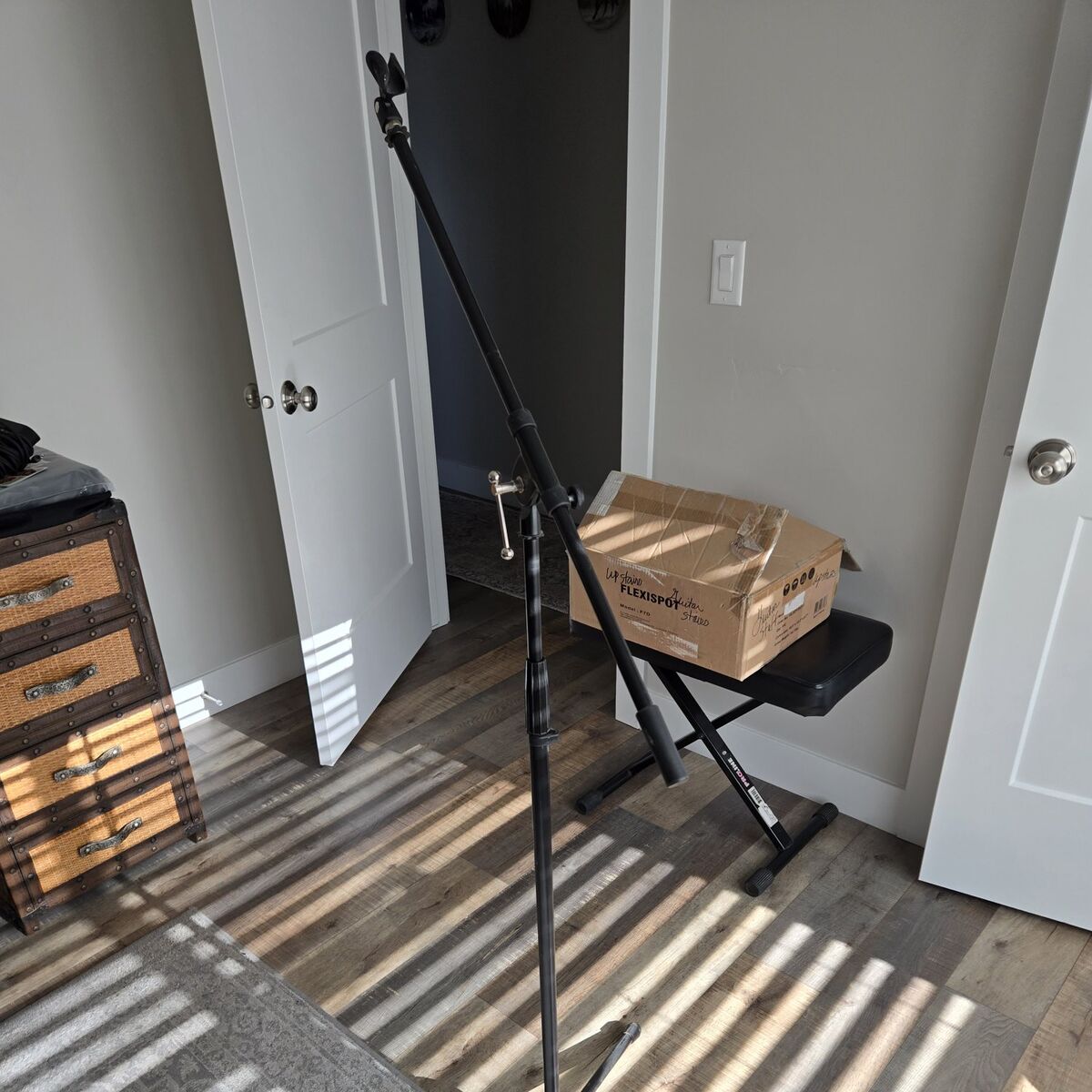 microphone, cord, stand, headphone