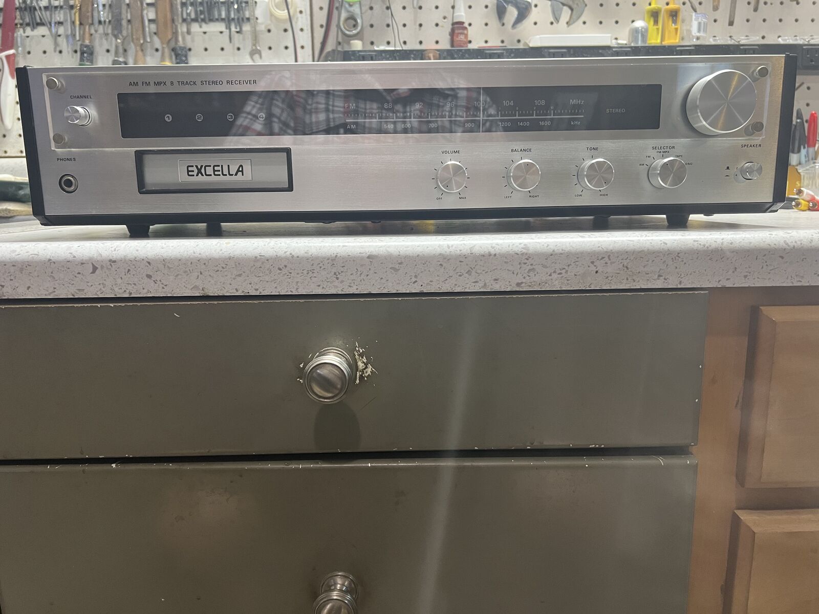 Excella AM/FM 8 Track Stereo Receiver