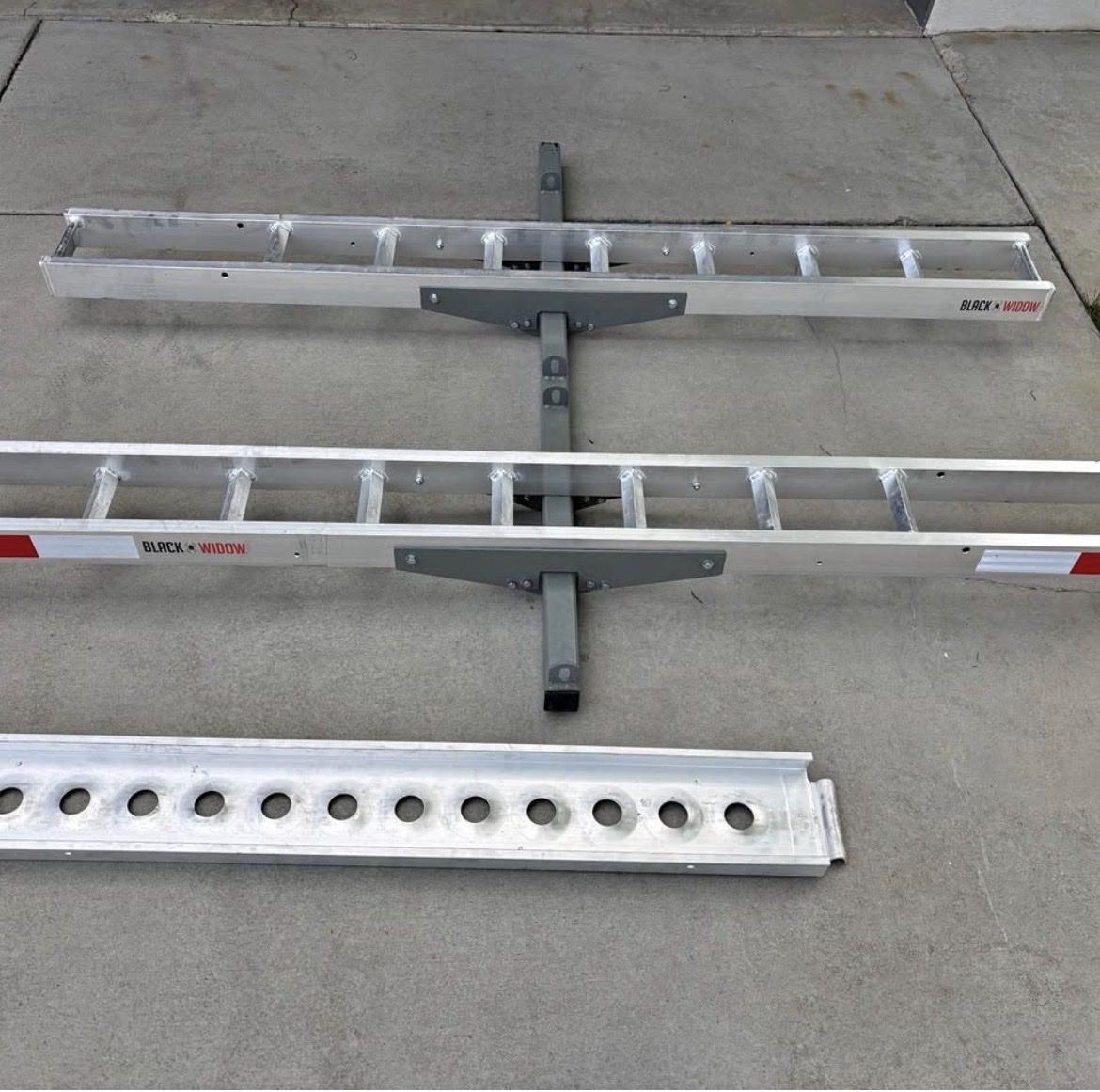 Black Widow Aluminum Double Dirt Bike Hitch Carrier - 600 lbs Capacity