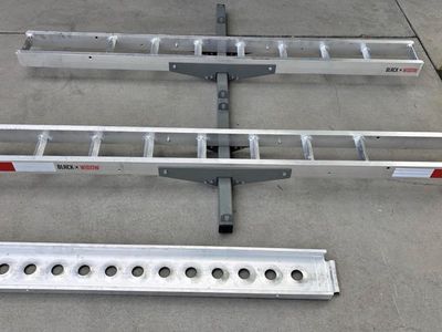 Black Widow Aluminum Double Dirt Bike Hitch Carrier - 600 lbs Capacity