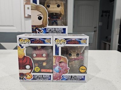 Marvel Captain Marvel funko pops