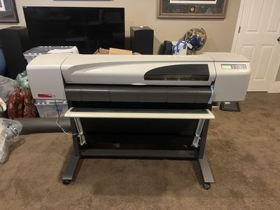 Hewlett Packard DesignJet 500 model plotter & plotter paper.