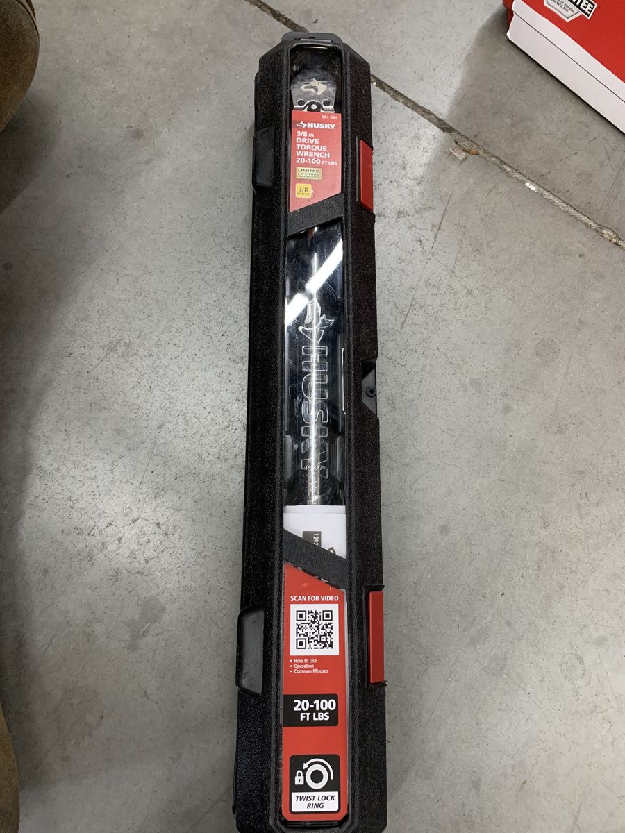 Husky 3/8 in. Drive Torque Wrench 20 ft./lbs. to 100 ft./lbs