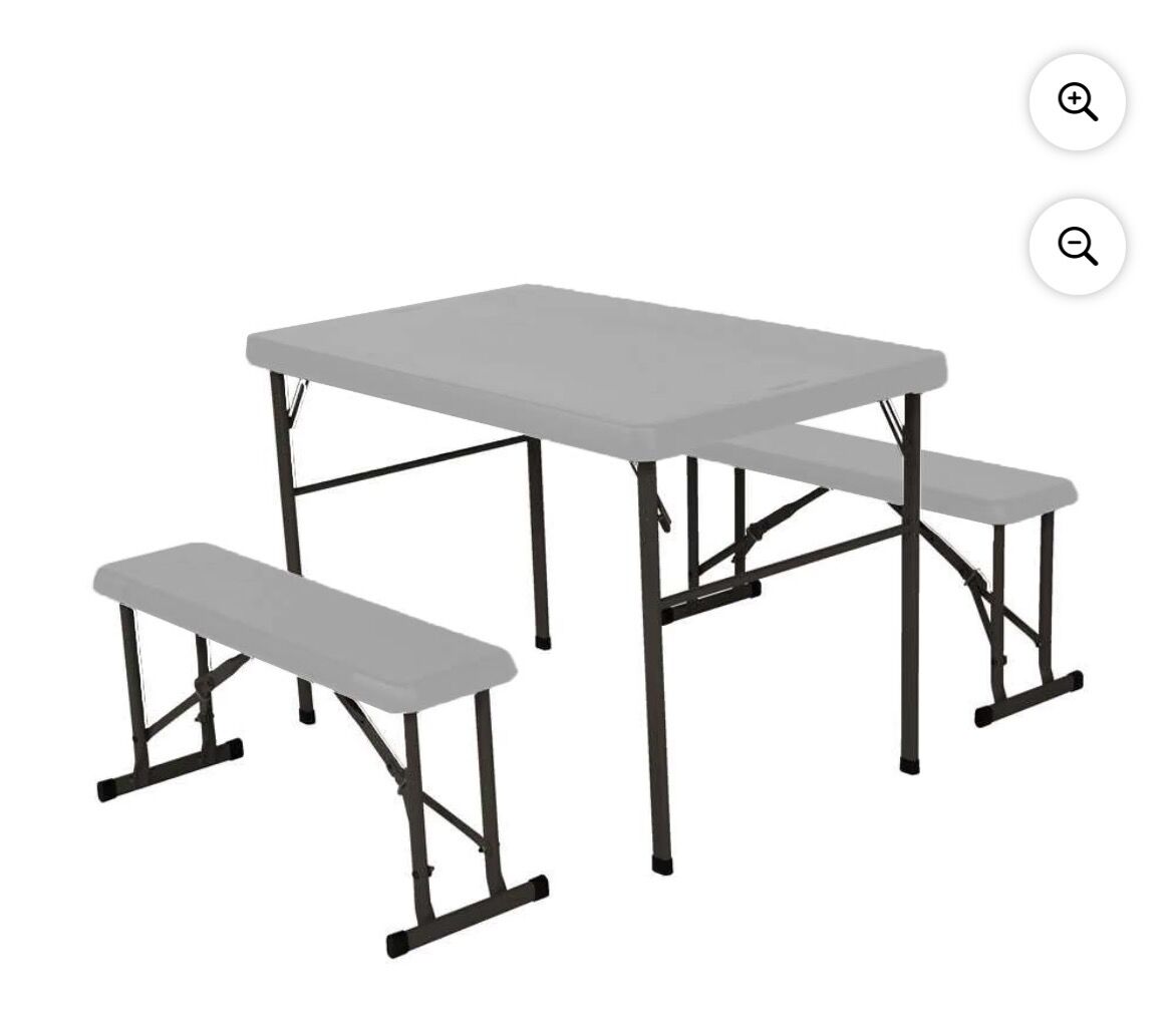 New Lifetime 42 Table with Benches