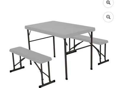 New Lifetime 42 Table with Benches