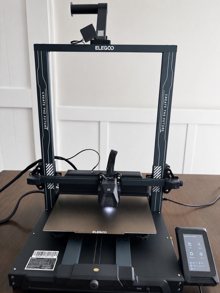 ELEGOO Neptune 4 Plus 3D Printer - High-Speed FDM, Large Build Volume, Klipper Firmware