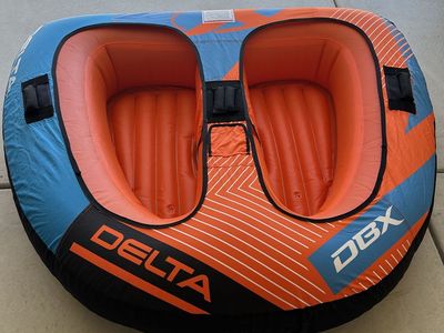 DBX Delta 2-Person Inflatable Towable Boat Tube