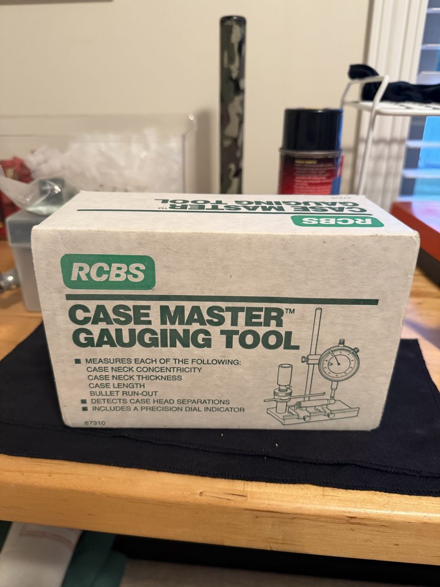 RCBS Case Master Gauging Tool for Reloading - Measures Concentricity, Thickness, Length, Run-Out