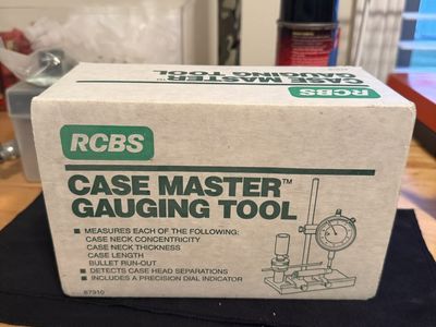 RCBS Case Master Gauging Tool for Reloading - Measures Concentricity, Thickness, Length, Run-Out