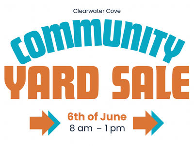 Community Yard Sale - SATURDAY JUNE 6th, 8 am to 1 pm