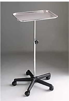 Tech-Med Mobile Instrument Stand 12-1/2 X 19 Inch Tray 4365