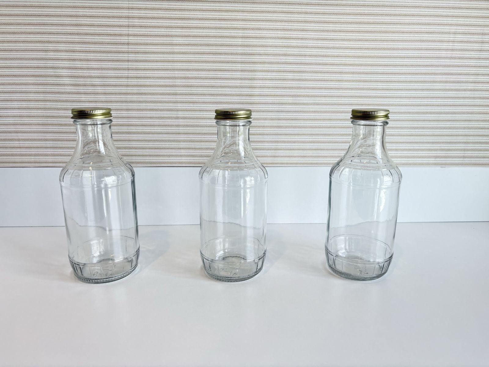 12 Brand New Self-Sealing Sauce/Syrup Jars—16 oz
