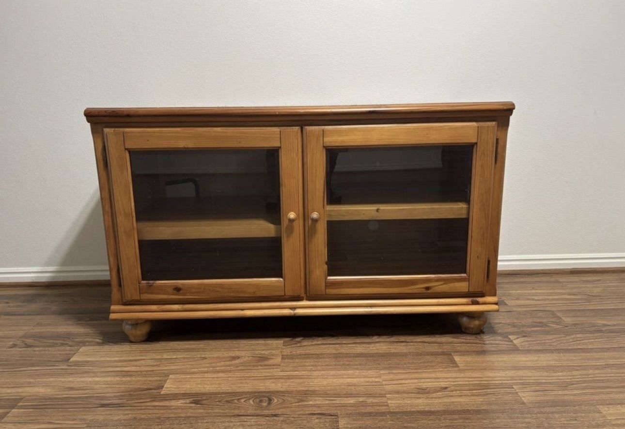 Nice solid wood TV stand/console/media center