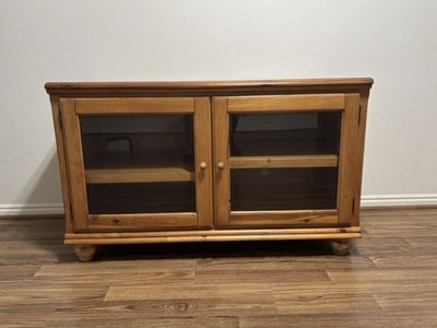 Nice solid wood TV stand/console/media center