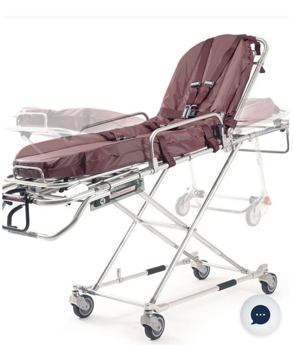 FERNO 35-A Ambulance Stretcher/Gurney, X-Frame, 500lb Capacity, Adjustable Backrest