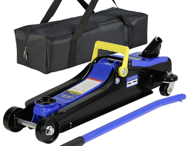 2 Ton Low Profile Floor Jack, Heavy Duty With Single Piston Quick Lift Pump