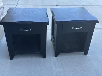 Solid wood project nightstands