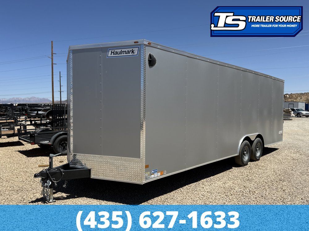 8.5x24 Haulmark Passport DELUXE Enclosed Cargo Trailer - 7'0" Interior - 3.5K GVWR - .080 PolyCor, Dovetail