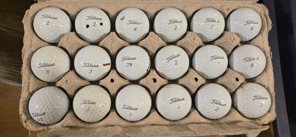 18 Titleist Pro V1 Used Golf Balls