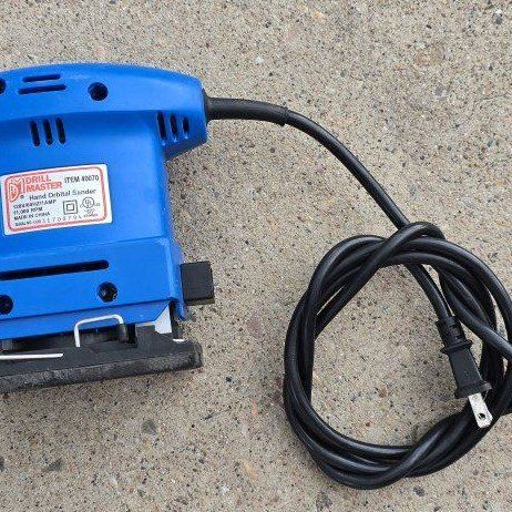 Drill Master 40670 Hand Orbital Sander - Blue, Corded