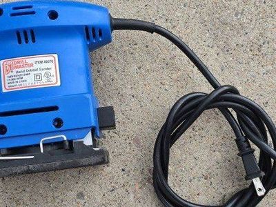 Drill Master 40670 Hand Orbital Sander - Blue, Corded