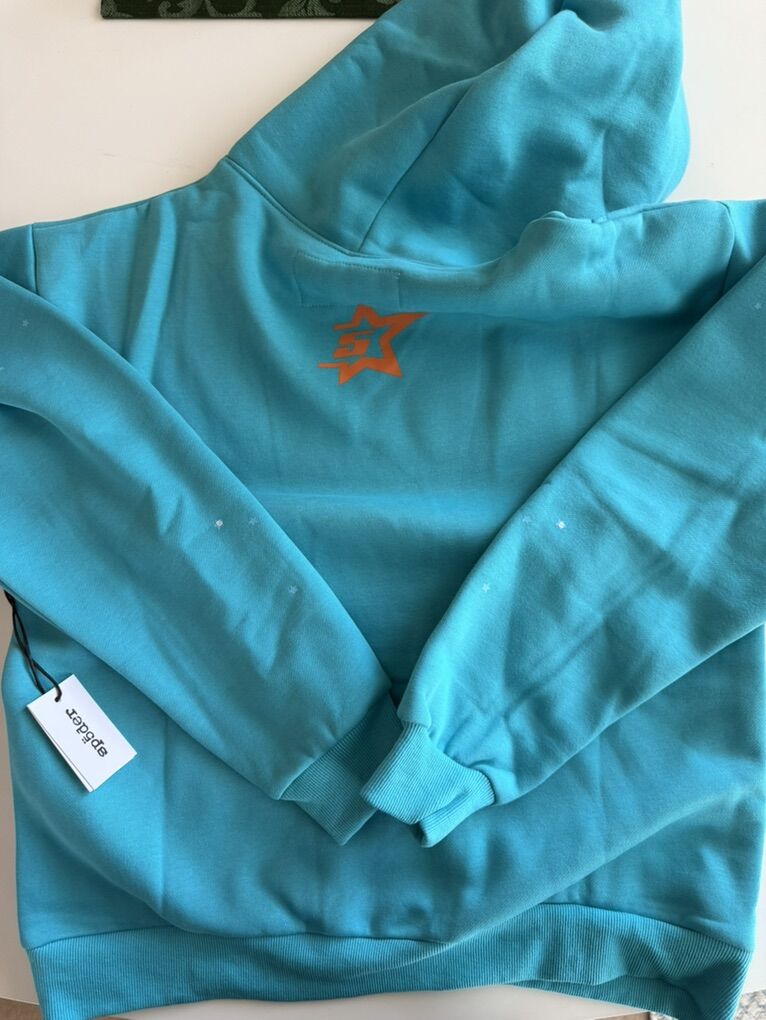 Brand new teal Sp5der hoodie rare colorway